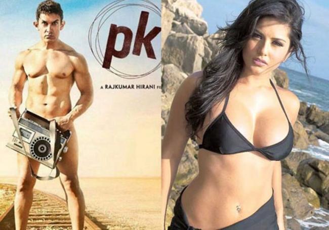 Naked Beach Twitter - Sunny Leone trends on Twitter after release of Aamir KhanÃ¢â‚¬â„¢s nude PK  poster - News Nation English